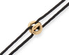 black interlaced cord bracelet le 1g
